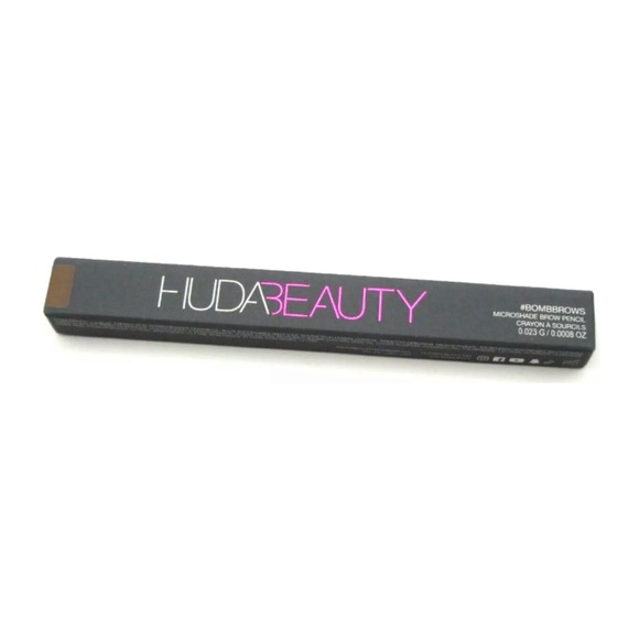 HUDA BEAUTY Bomb Brows Microshade Brow Pencil 4 LIGHT BROWN - 0.023g NIB - Picture 3 of 13